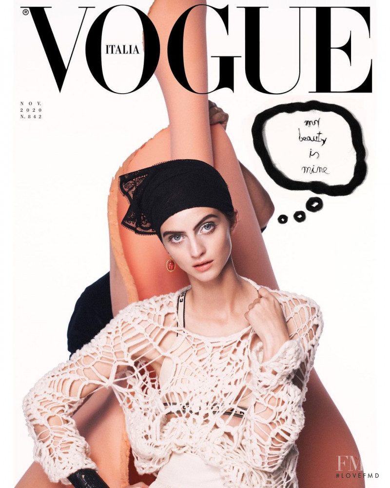  featured on the Vogue Italy cover from November 2020