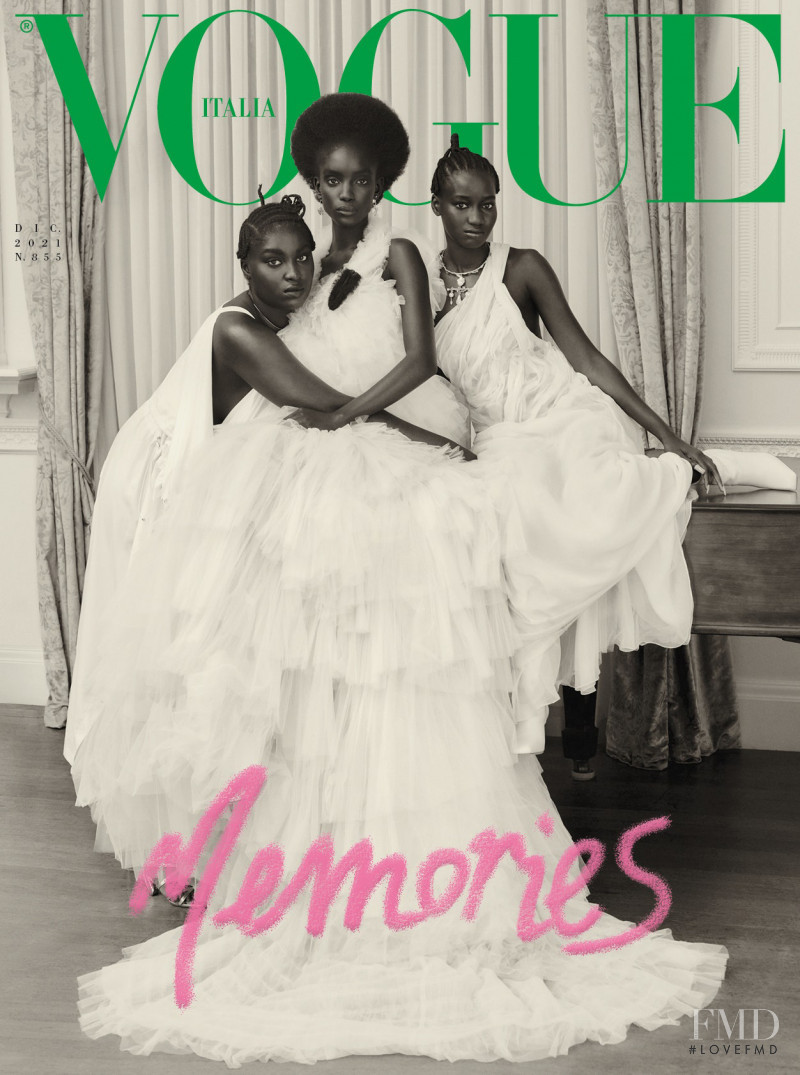 Maty Fall Diba featured on the Vogue Italy cover from December 2021