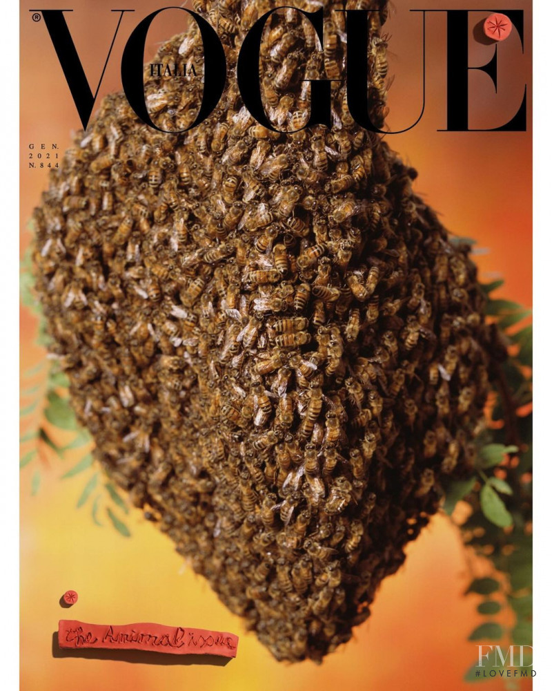  featured on the Vogue Italy cover from January 2021
