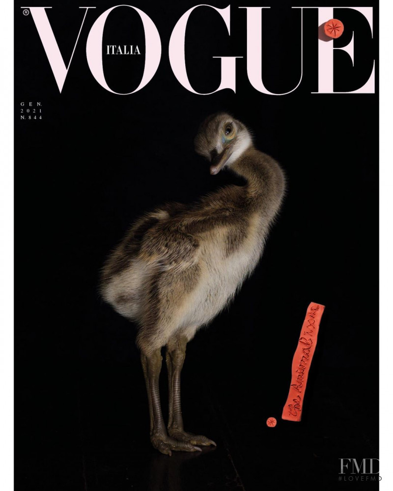 featured on the Vogue Italy cover from January 2021