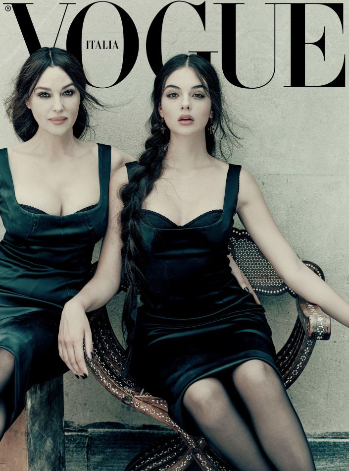 Monica Bellucci, Deva Cassel featured on the Vogue Italy cover from July 2021