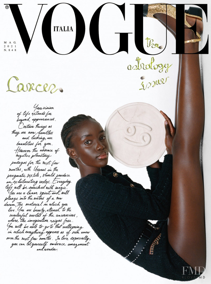 Maty Fall Diba featured on the Vogue Italy cover from May 2021
