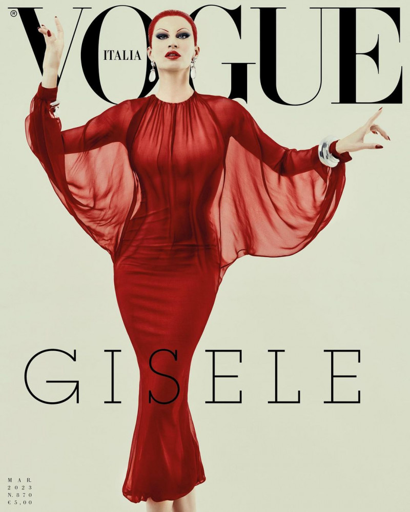 Gisele Bundchen featured on the Vogue Italy cover from March 2023