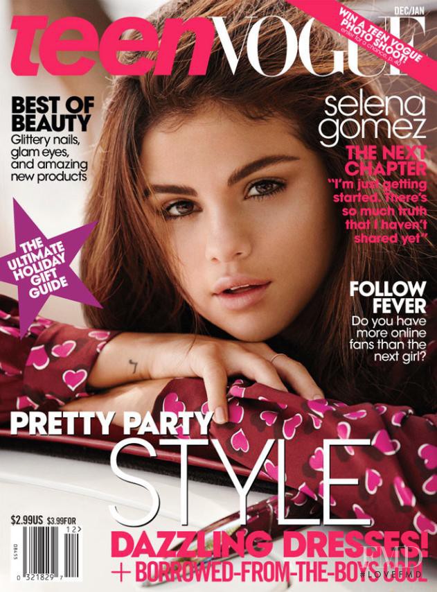 Selena Gomez featured on the Teen Vogue USA cover from December 2013