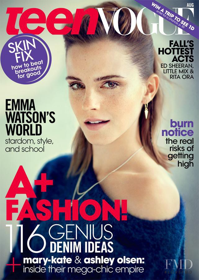Emma Watson featured on the Teen Vogue USA cover from July 2013