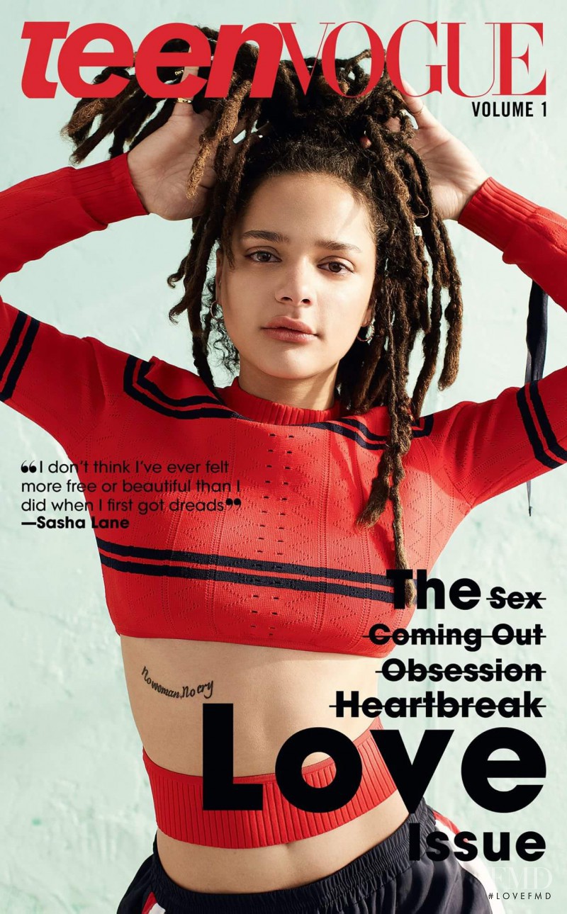 Sasha Lane
 featured on the Teen Vogue USA cover from February 2017