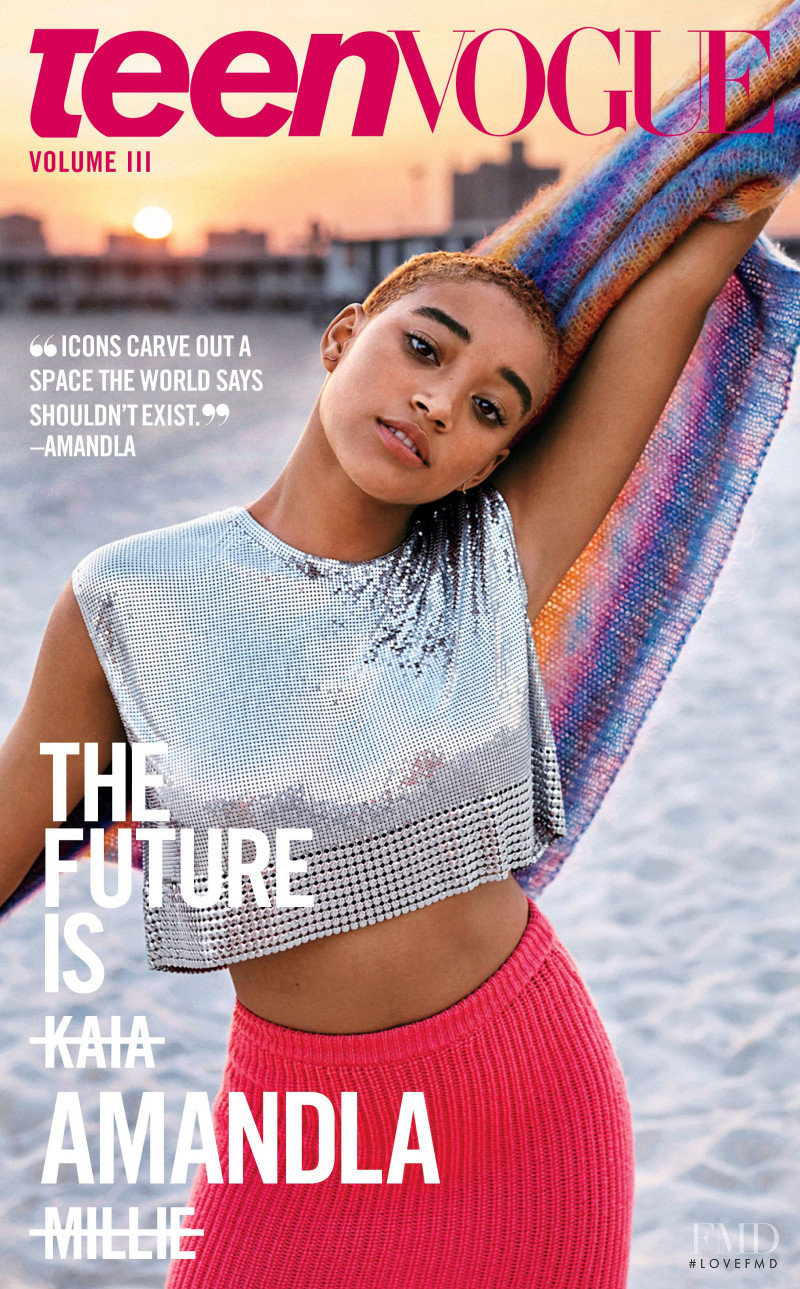 Amandla Stenberg  featured on the Teen Vogue USA cover from September 2017