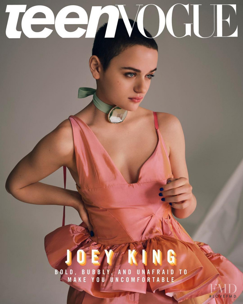 Joey King featured on the Teen Vogue USA cover from February 2019