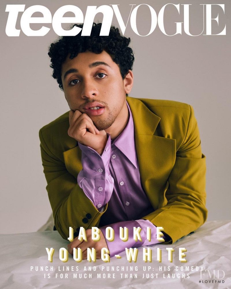 Jaboukie Young-White featured on the Teen Vogue USA cover from February 2019