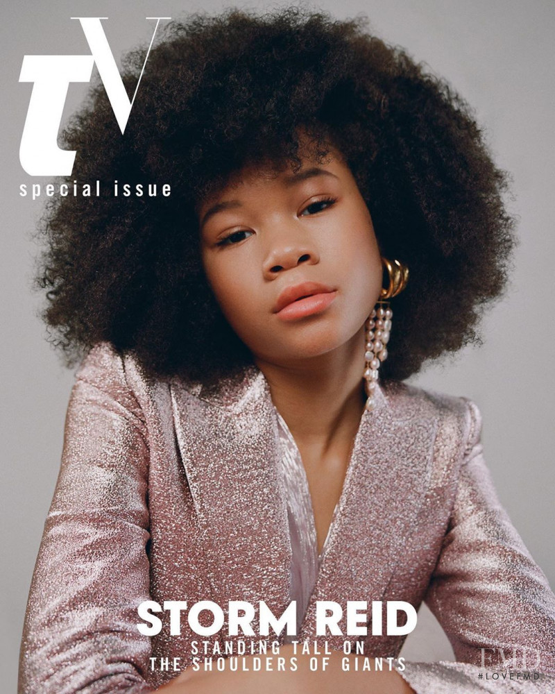 Storm Reid featured on the Teen Vogue USA cover from July 2019