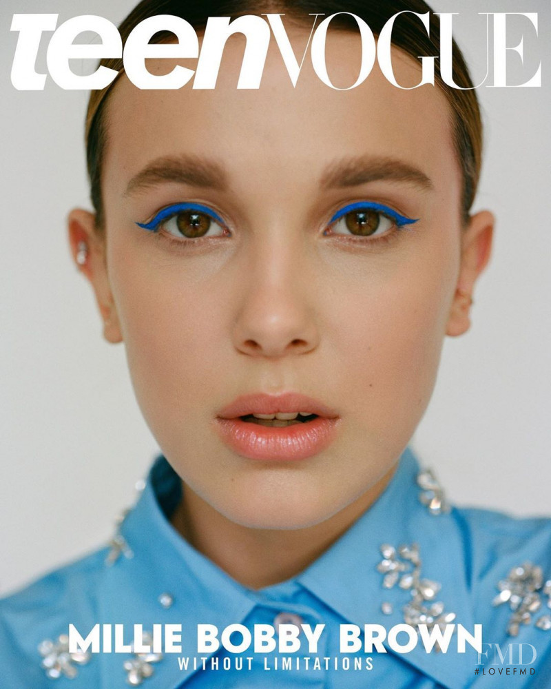 Millie Bobby Brown featured on the Teen Vogue USA cover from July 2019