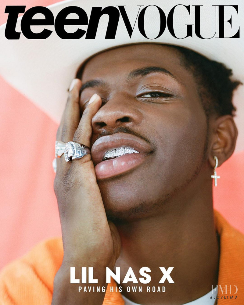 Lil Nas X featured on the Teen Vogue USA cover from June 2019