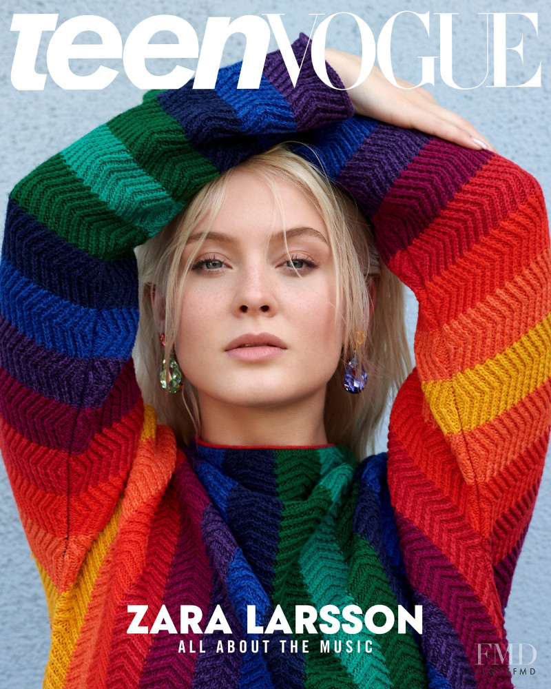 Zara Larsson featured on the Teen Vogue USA cover from November 2019