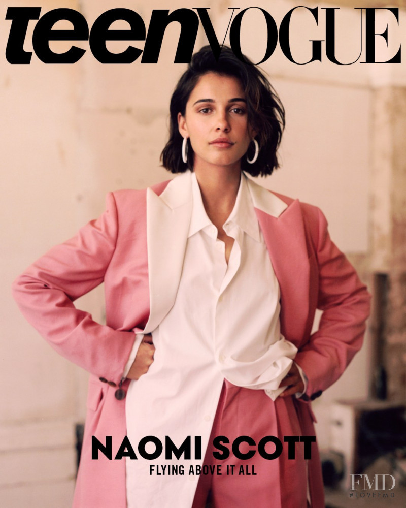Naomi Scott featured on the Teen Vogue USA cover from September 2019
