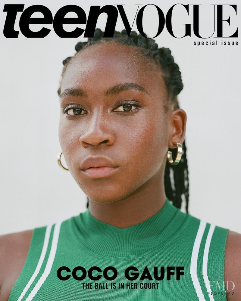 Coco Gauff featured on the Teen Vogue USA cover from September 2019