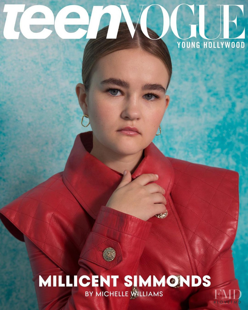 Millicent Simmonds featured on the Teen Vogue USA cover from February 2020