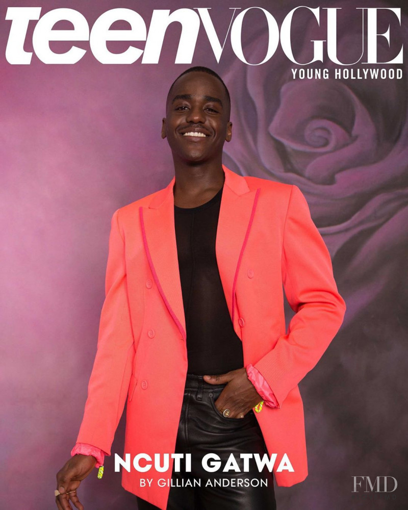 Ncuti Gatwa featured on the Teen Vogue USA cover from February 2020