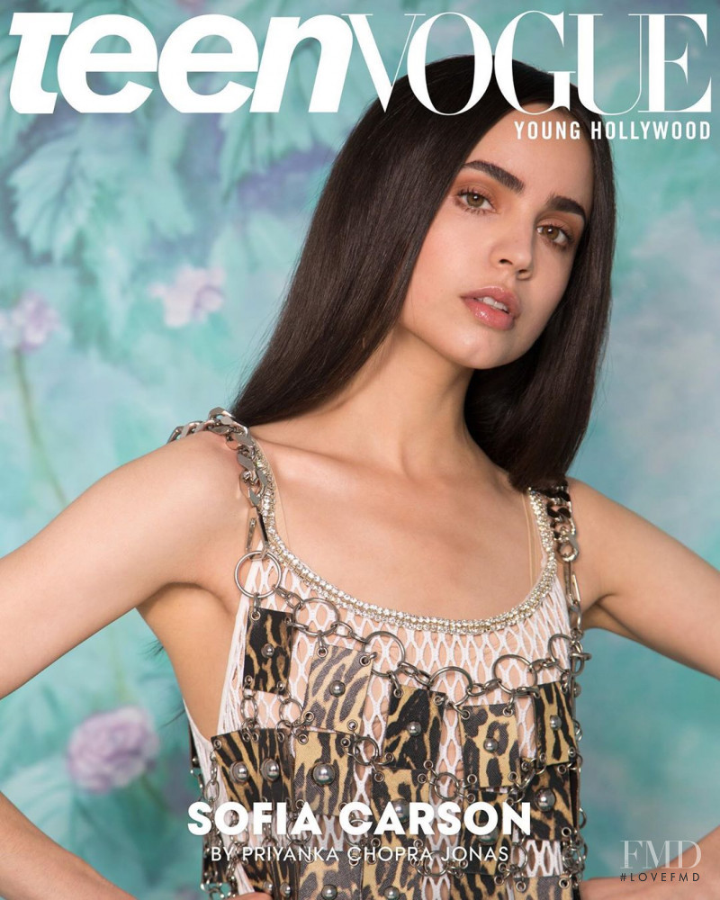 Sofia Carson? featured on the Teen Vogue USA cover from February 2020