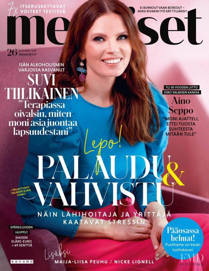 Suvi Miinala featured on the Me Naiset cover from June 2020