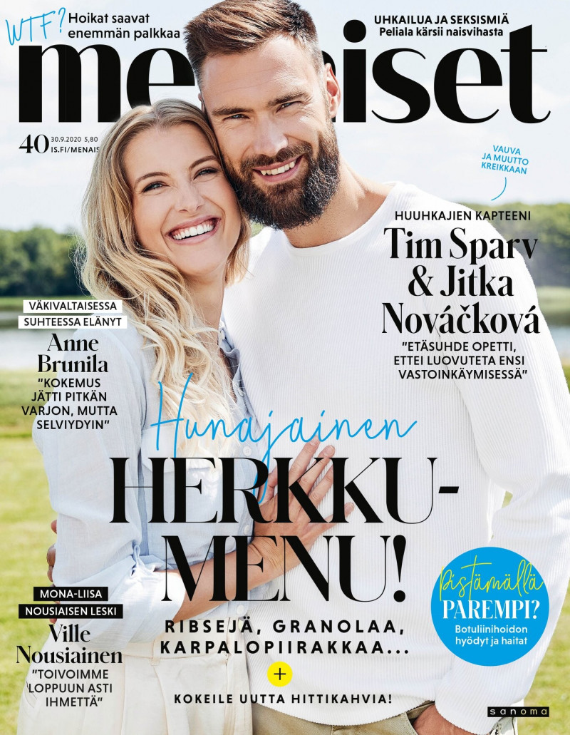 Tim Sparv, Jitka Novackova featured on the Me Naiset cover from September 2020