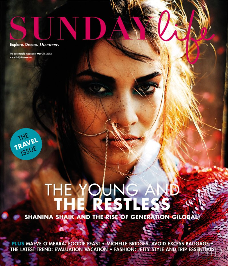 Shanina Shaik featured on the Sunday Life cover from May 2012