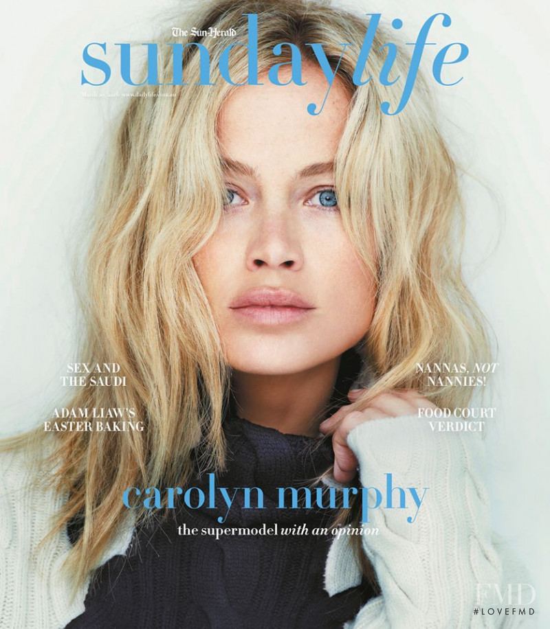 Carolyn Murphy featured on the Sunday Life cover from March 2016