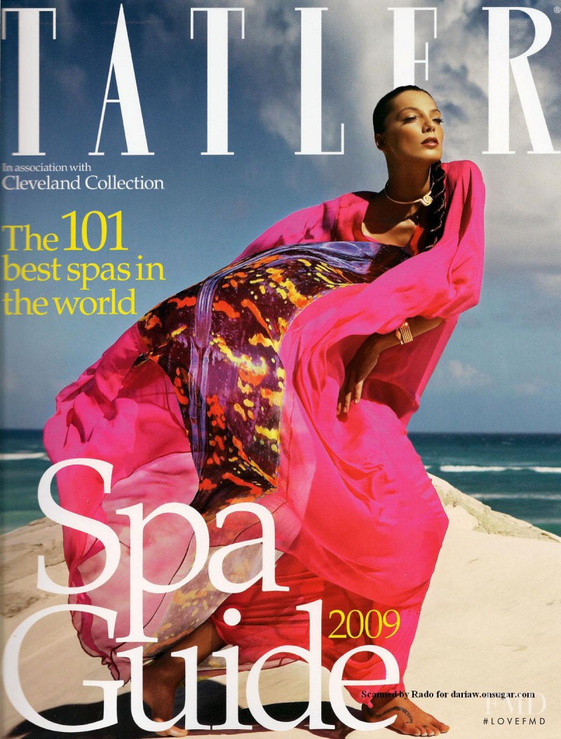 Daria Werbowy featured on the Tatler UK cover from June 2009