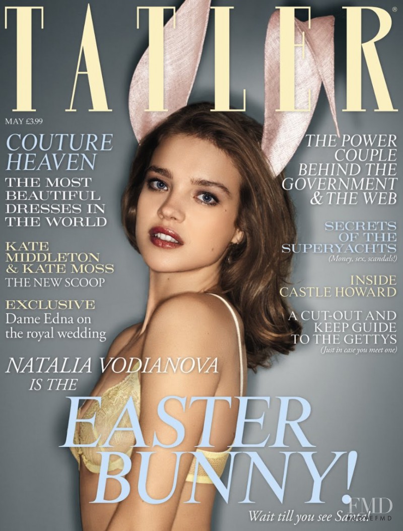 Natalia Vodianova featured on the Tatler UK cover from May 2011