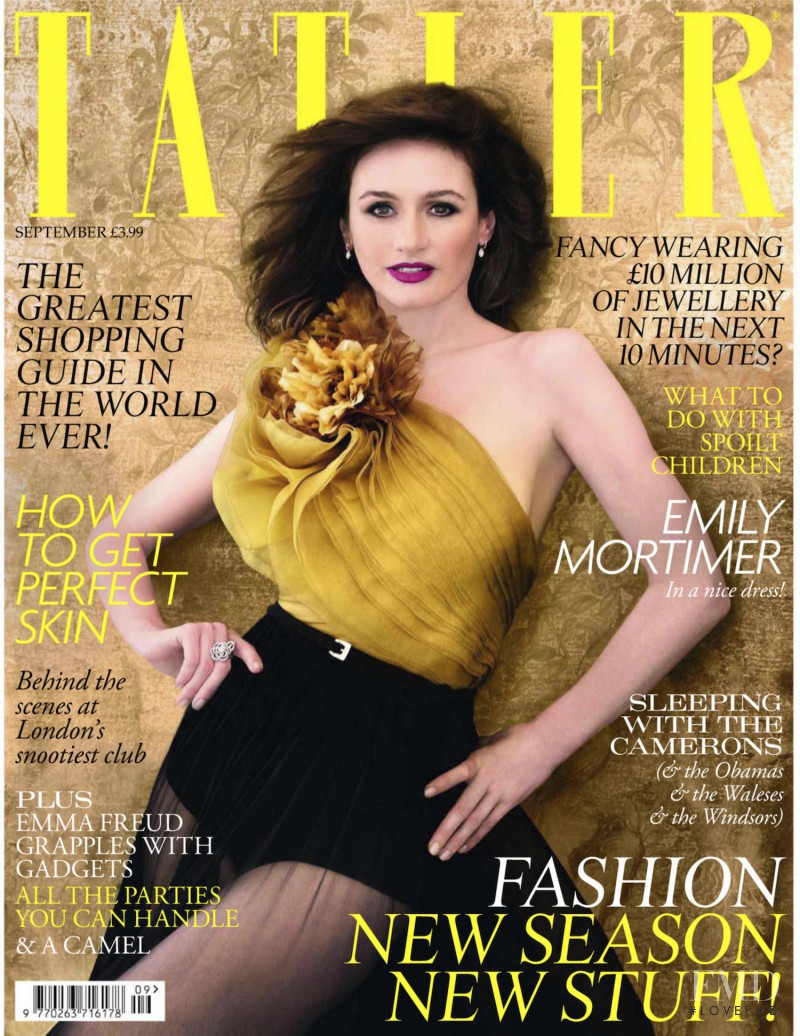 Emily Mortimer featured on the Tatler UK cover from September 2011