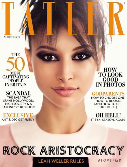 Leah Weller featured on the Tatler UK cover from March 2013