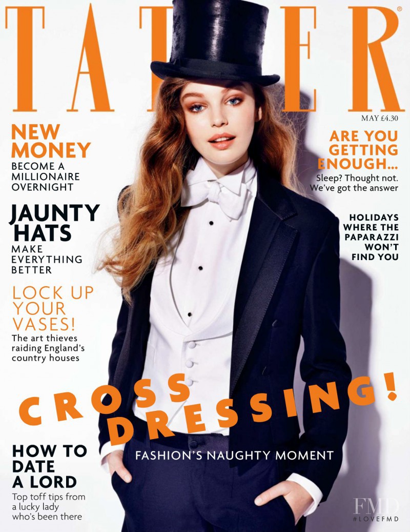 Millie Rose Loggie featured on the Tatler UK cover from May 2014