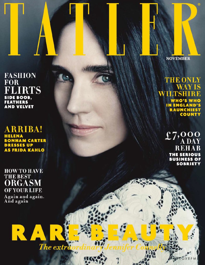 Jennifer Connelly featured on the Tatler UK cover from November 2015