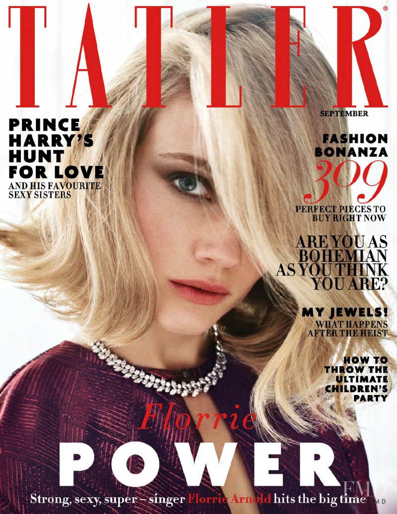 Florrie Arnold featured on the Tatler UK cover from September 2015