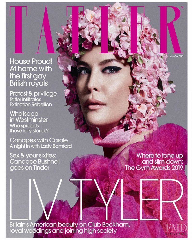 Liv Tyler  featured on the Tatler UK cover from October 2019