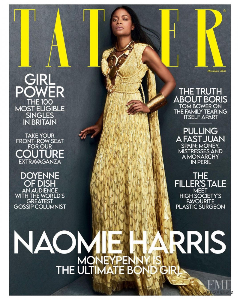 Naomi Harris featured on the Tatler UK cover from December 2020