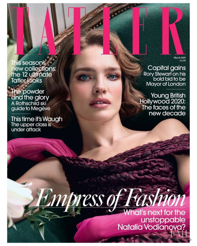 Natalia Vodianova featured on the Tatler UK cover from March 2020