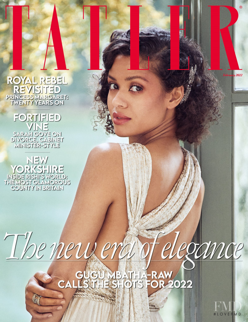 Gugu Mbatha-Raw featured on the Tatler UK cover from February 2022