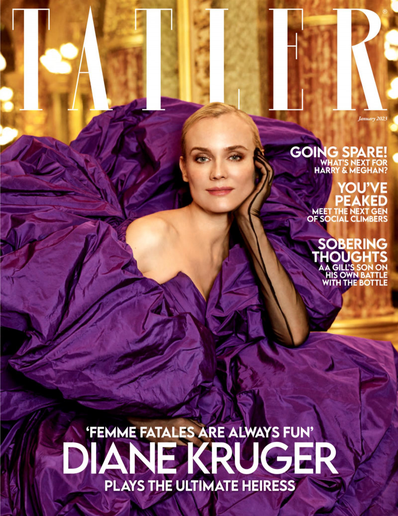 Diane Heidkruger featured on the Tatler UK cover from January 2023