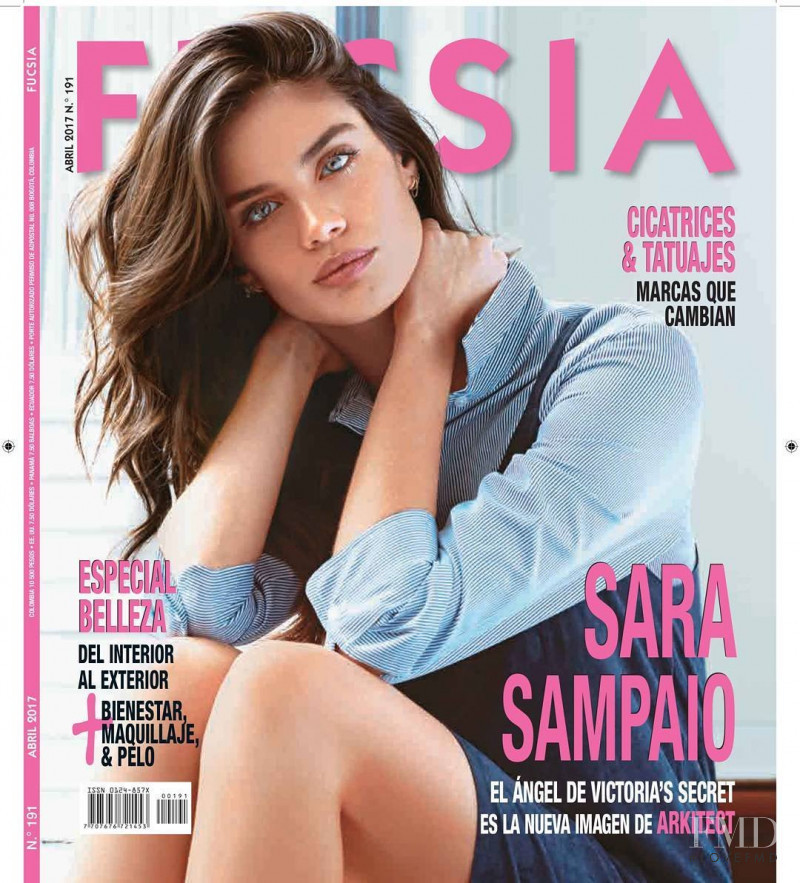 Sara Sampaio featured on the Fucsia cover from April 2017