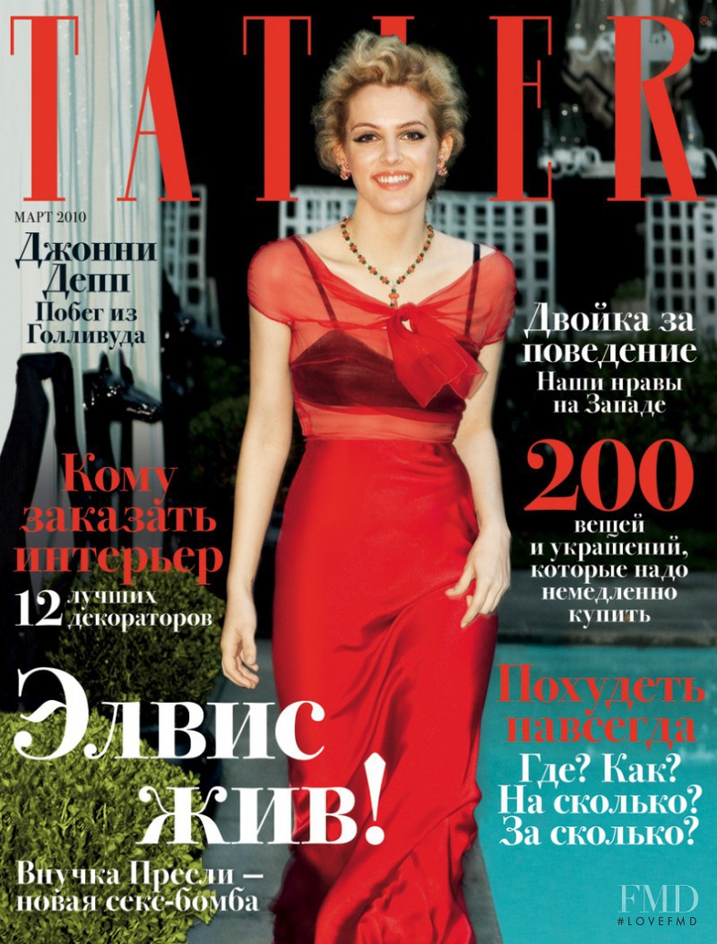  featured on the Tatler Russia cover from March 2010