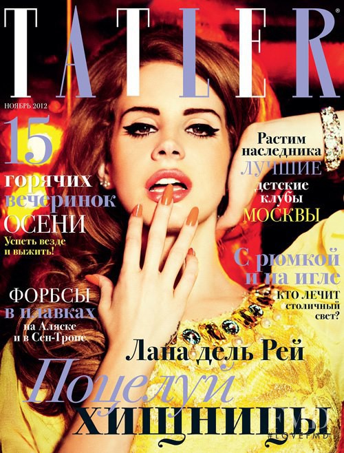 Lana Del Rey featured on the Tatler Russia cover from November 2012