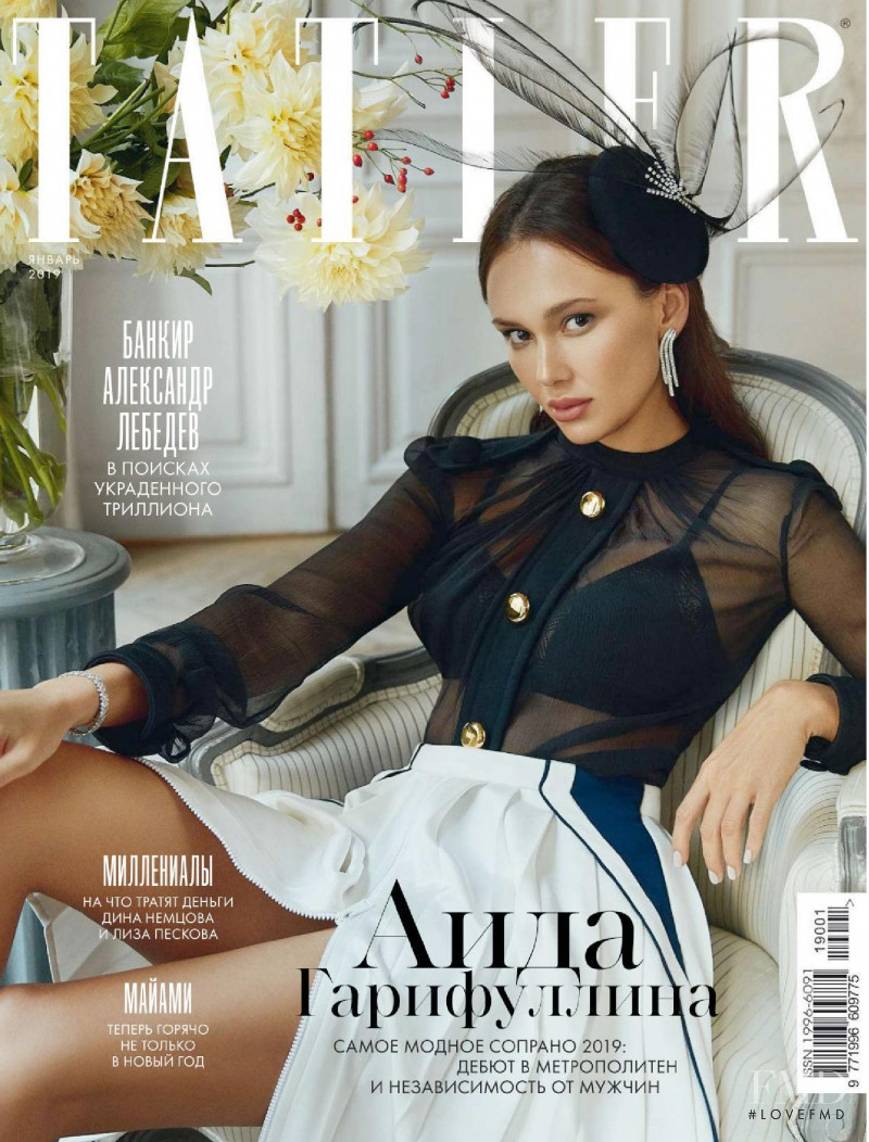  featured on the Tatler Russia cover from January 2019