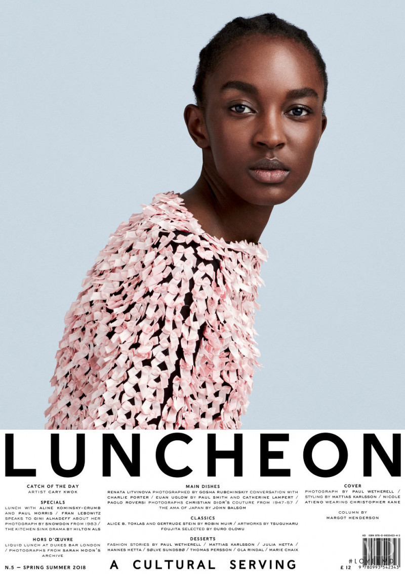 Nicole Atieno featured on the Luncheon cover from February 2018