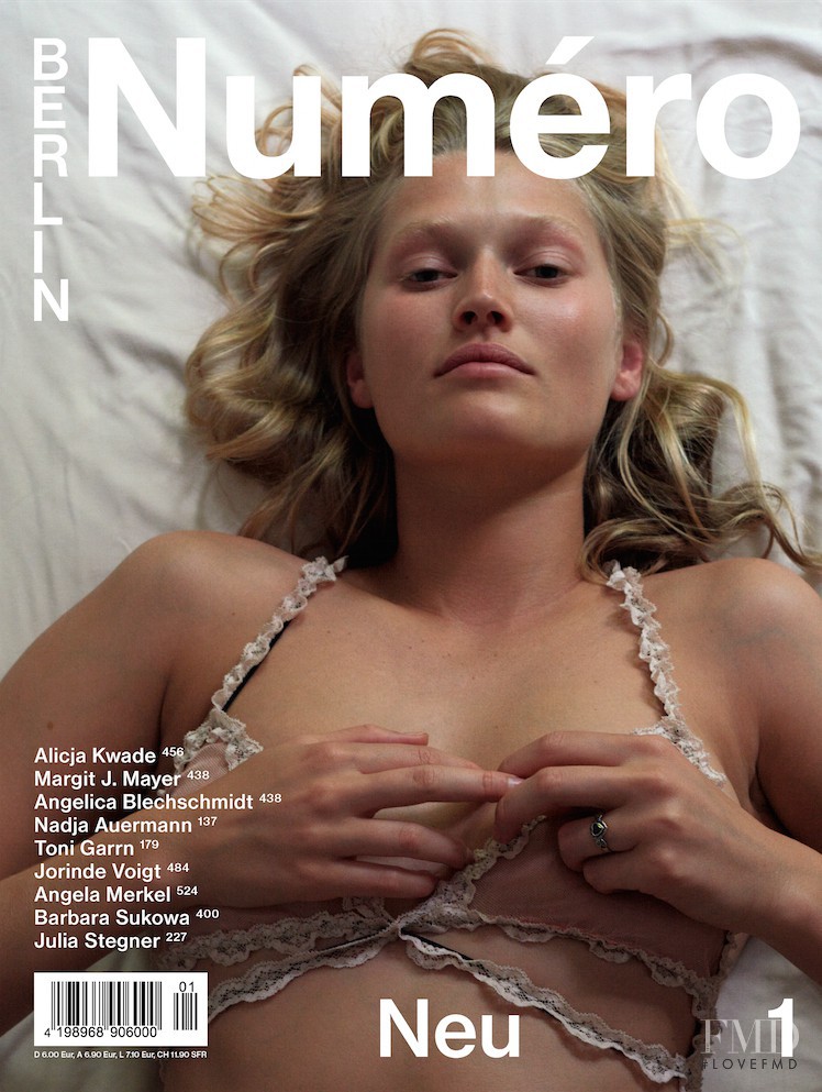 Toni Garrn featured on the Numéro Berlin cover from January 2017