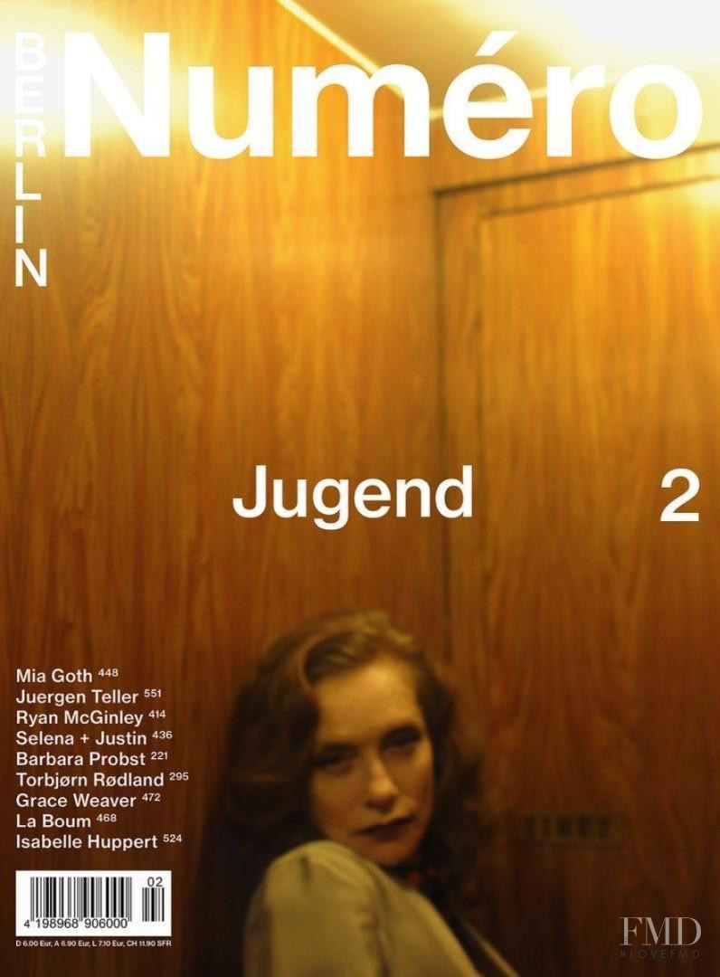Isabelle Huppert featured on the Numéro Berlin cover from May 2017