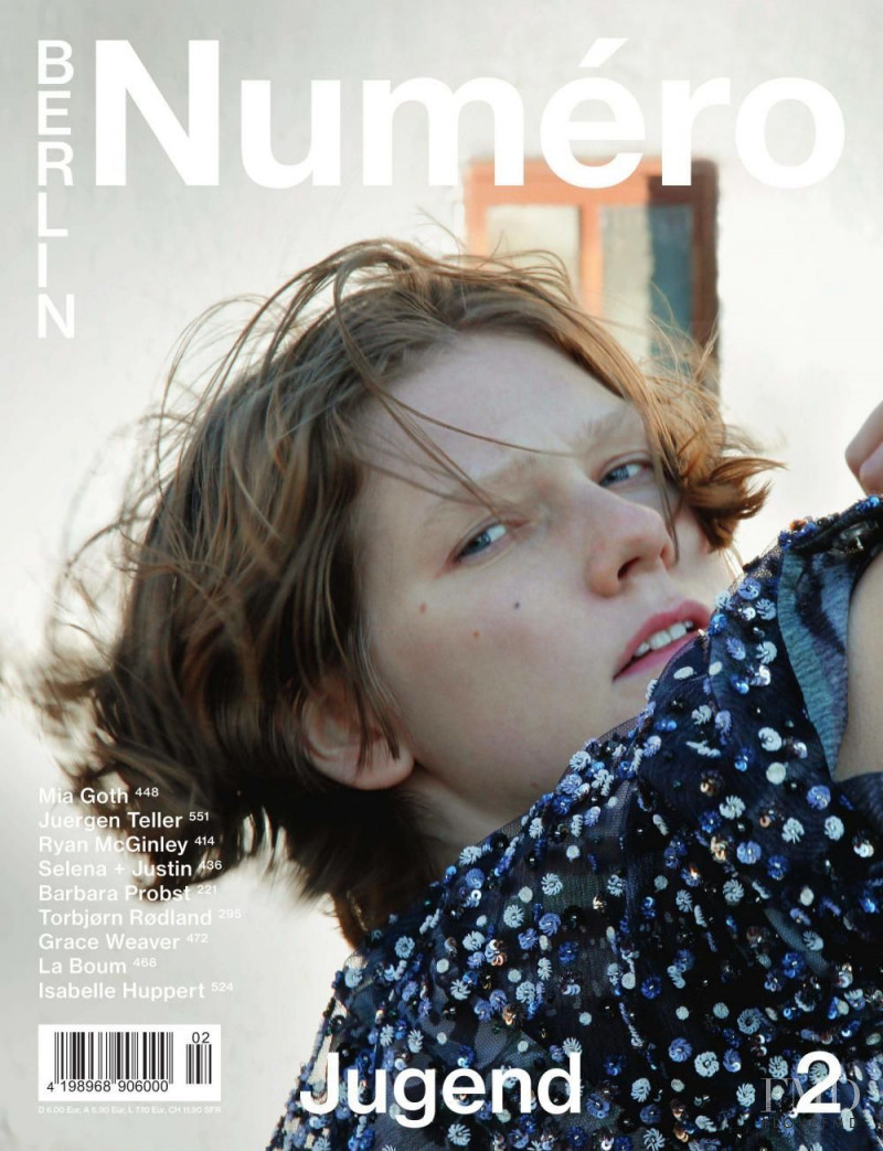 Marland Backus featured on the Numéro Berlin cover from May 2017
