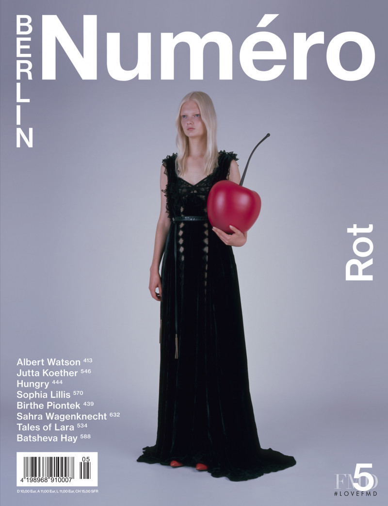 Unia Pakhomova featured on the Numéro Berlin cover from September 2018