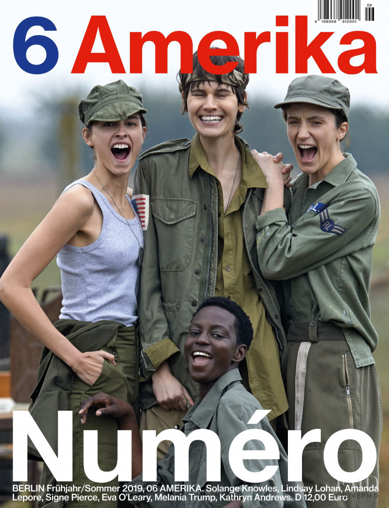 Sara Cardillo, Jamily Meurer Wernke featured on the Numéro Berlin cover from February 2019