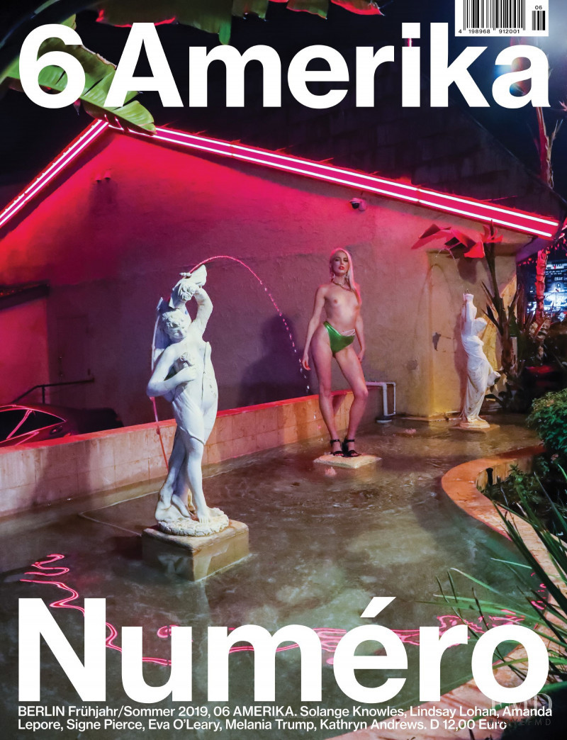 Signe Pierce featured on the Numéro Berlin cover from February 2019