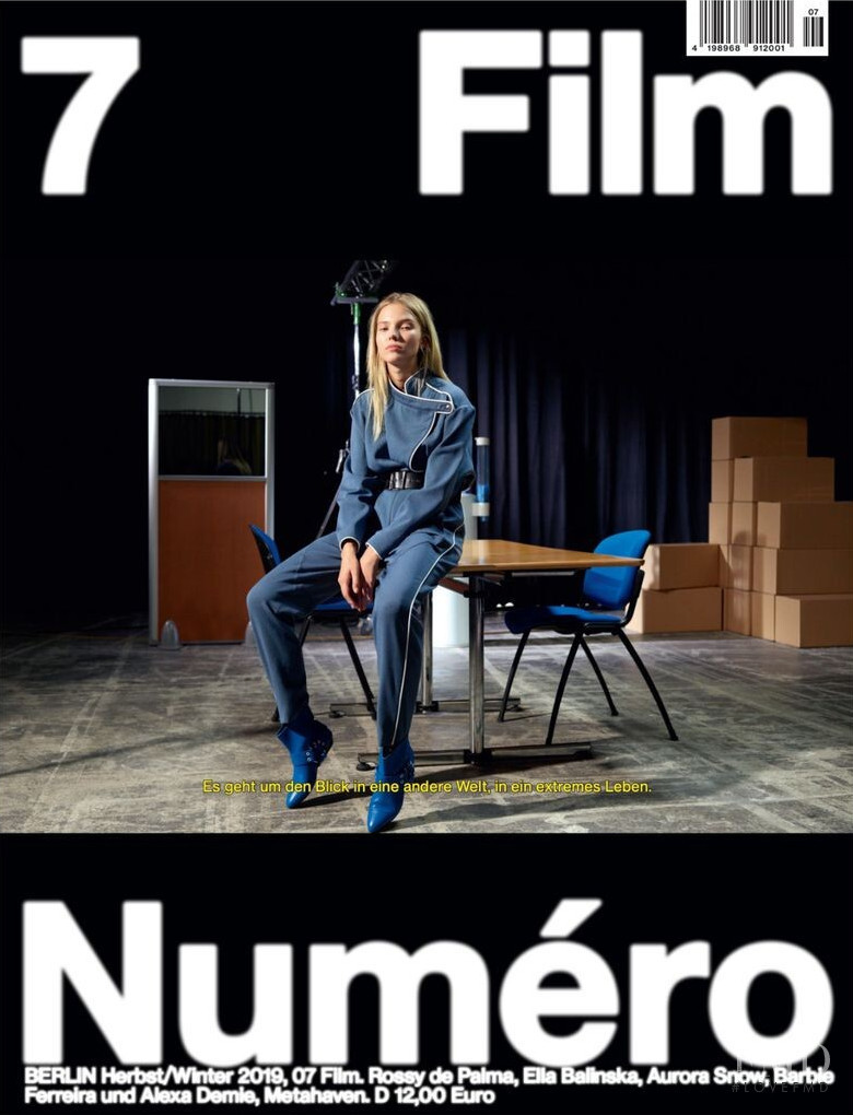 Sasha Luss featured on the Numéro Berlin cover from September 2019